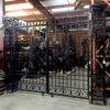 Iron Double Gate with Columns