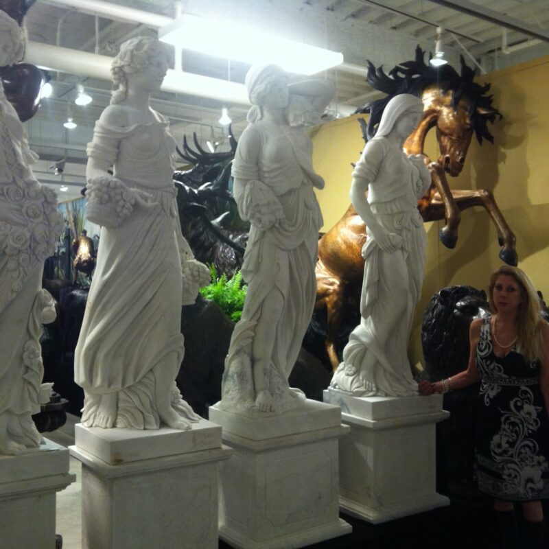 JBS445 Marble Lady Four Seasons Statue Set (Large) Metropolitan Galleries Inc.