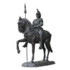 Bronze Explorer on Horse Sculpture