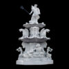 Marble Neptune Tier Fountain with Gryphons