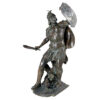 Bronze Knight with Armor & Sword Sculpture