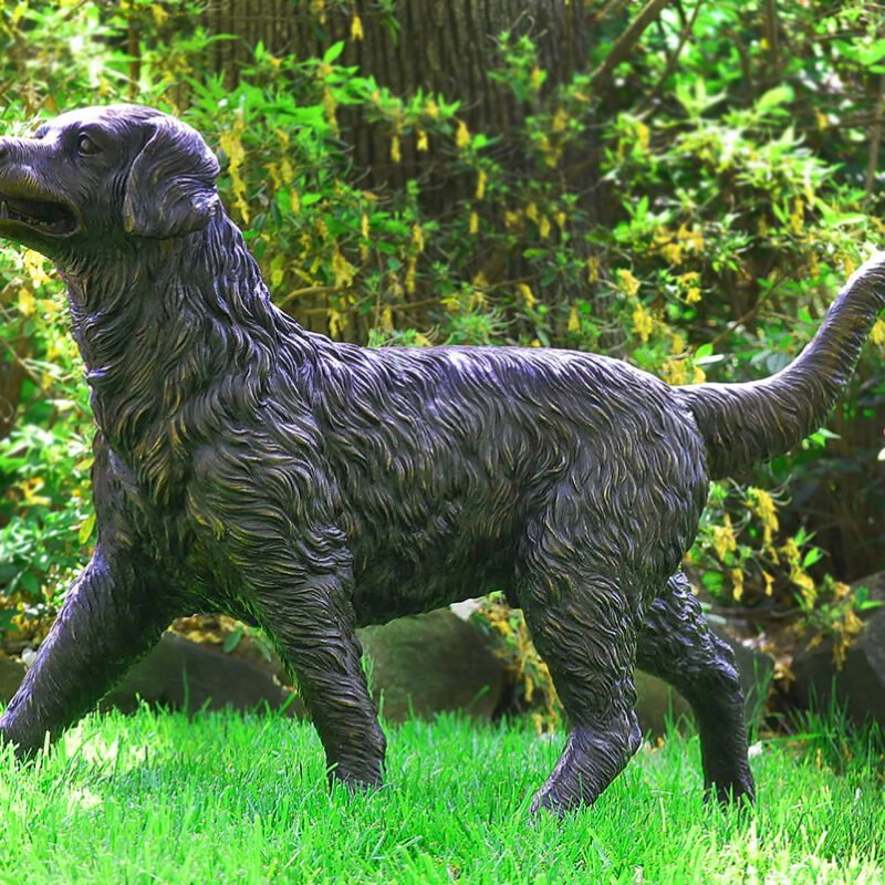 SRB25131 Bronze Retriever Dog Sculpture by Metropolitan Galleries Inc