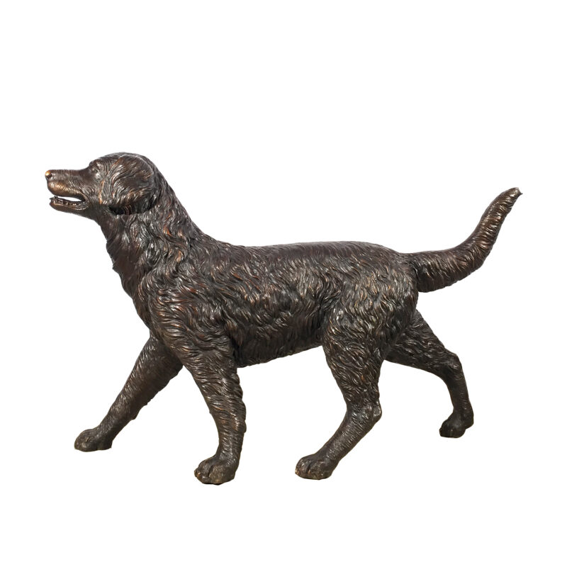 SRB25131-D Bronze Golden Retriever Dog Sculpture by Metropolitan Galleries Inc