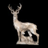 Marble Deer with Doe Sculpture