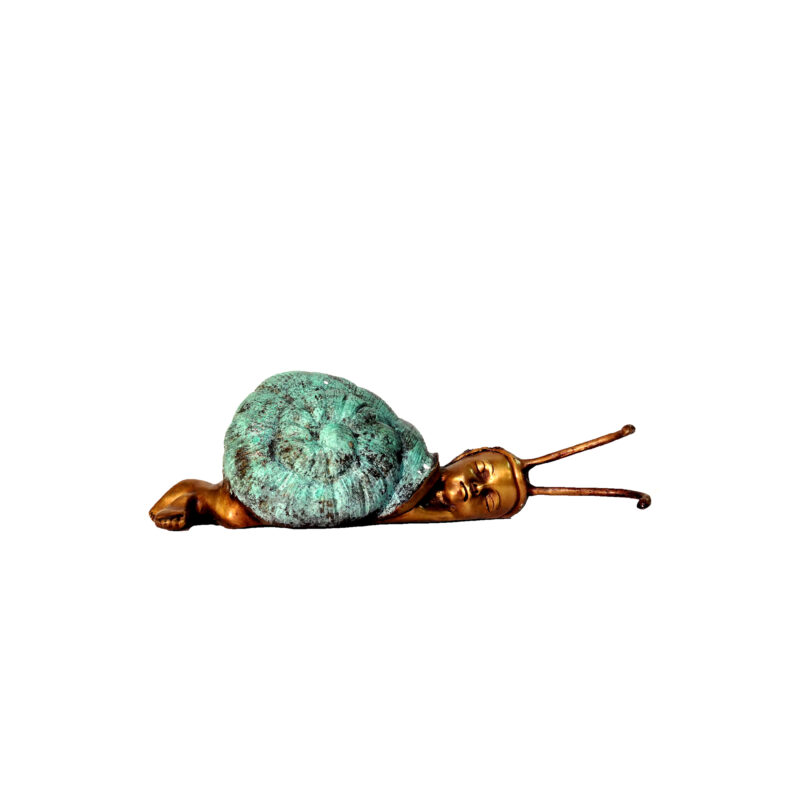 SRBC65003 Bronze Snail Baby Sculpture (Small) by Metropolitan Galleries Inc