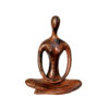 Bronze Meditating Figurine Sculpture