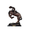 Bronze Remington ‘Rattlesnake’ Table-top Sculpture