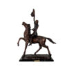 Bronze Remington ‘Buffalo Signal’ Table-top Sculpture
