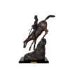 Bronze Remington ‘Mountain Man’ Table-top Sculpture