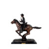 Bronze Remington ‘Trooper of the Plains’ Table-top Sculpture