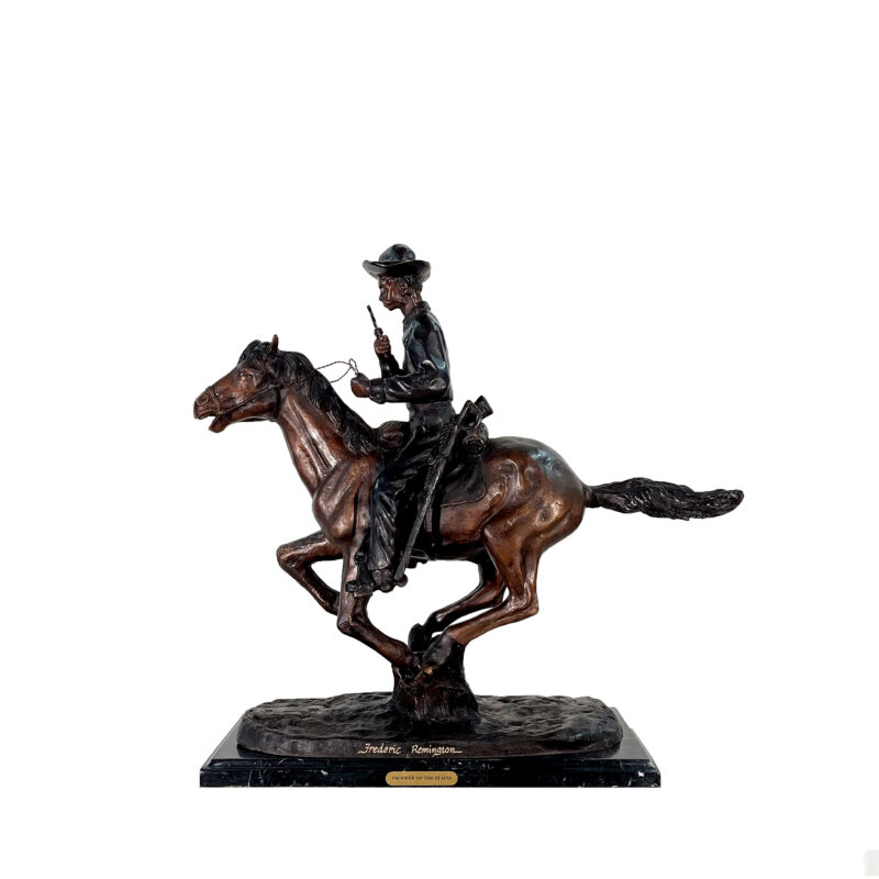 SRB057346 Bronze Frederic Remington 'Trooper of the Plains' Table-top Sculpture by Metropolitan Galleries Inc