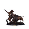 Bronze CM Russell ‘Buffalo Hunt’ Table-top Sculpture