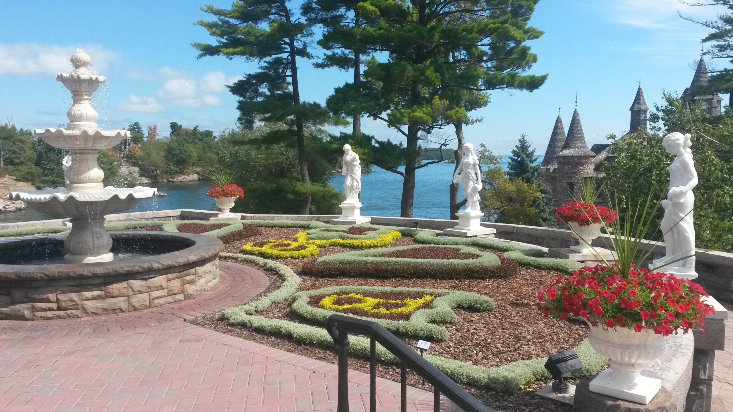 metropolitan galleries boldt castle hand carved marble fountain and lady four seasons statues