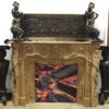 Marble Mantle with Floral Design