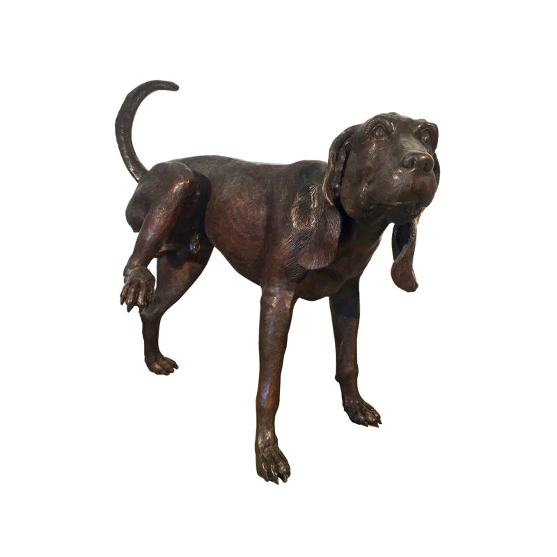 SRB075001 Bronze Peeing Dog Fountain Sculpture by Metropolitan Galleries Inc