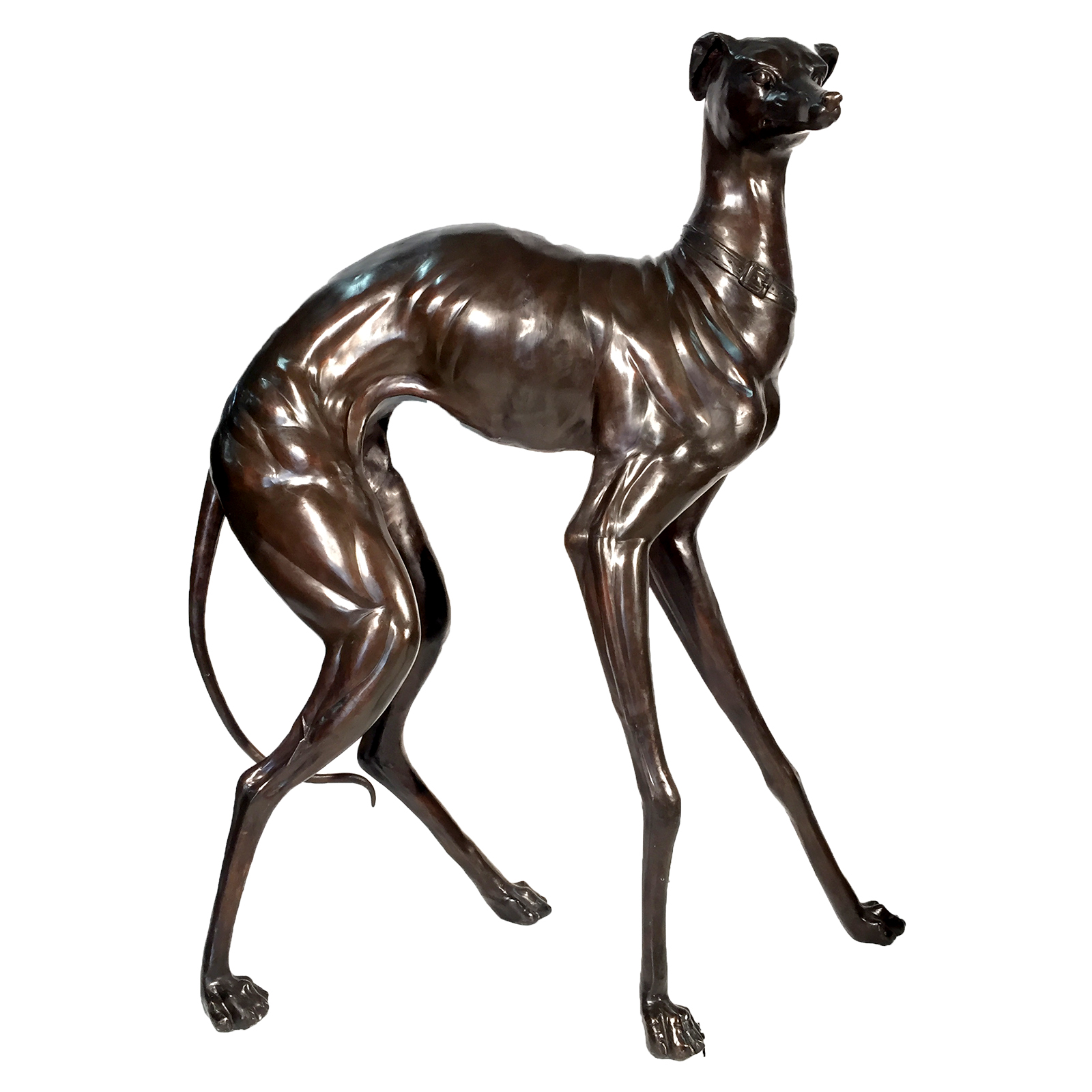 srb074472-bronze-large-standing-whippet-sculpture-metropolitan-galleries-bronze-sculpture-wholesale