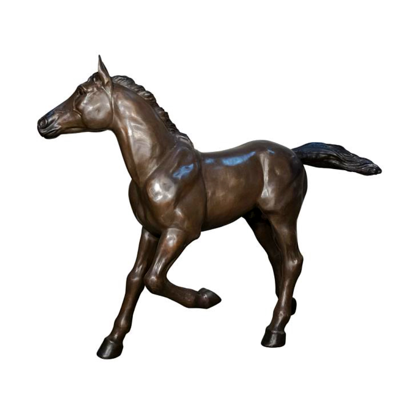 Bronze Small Trotting Horse Sculpture Metropolitan Galleries Cast Bronze Statues and Fountains