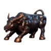 Bronze Wall Street Bull Sculpture