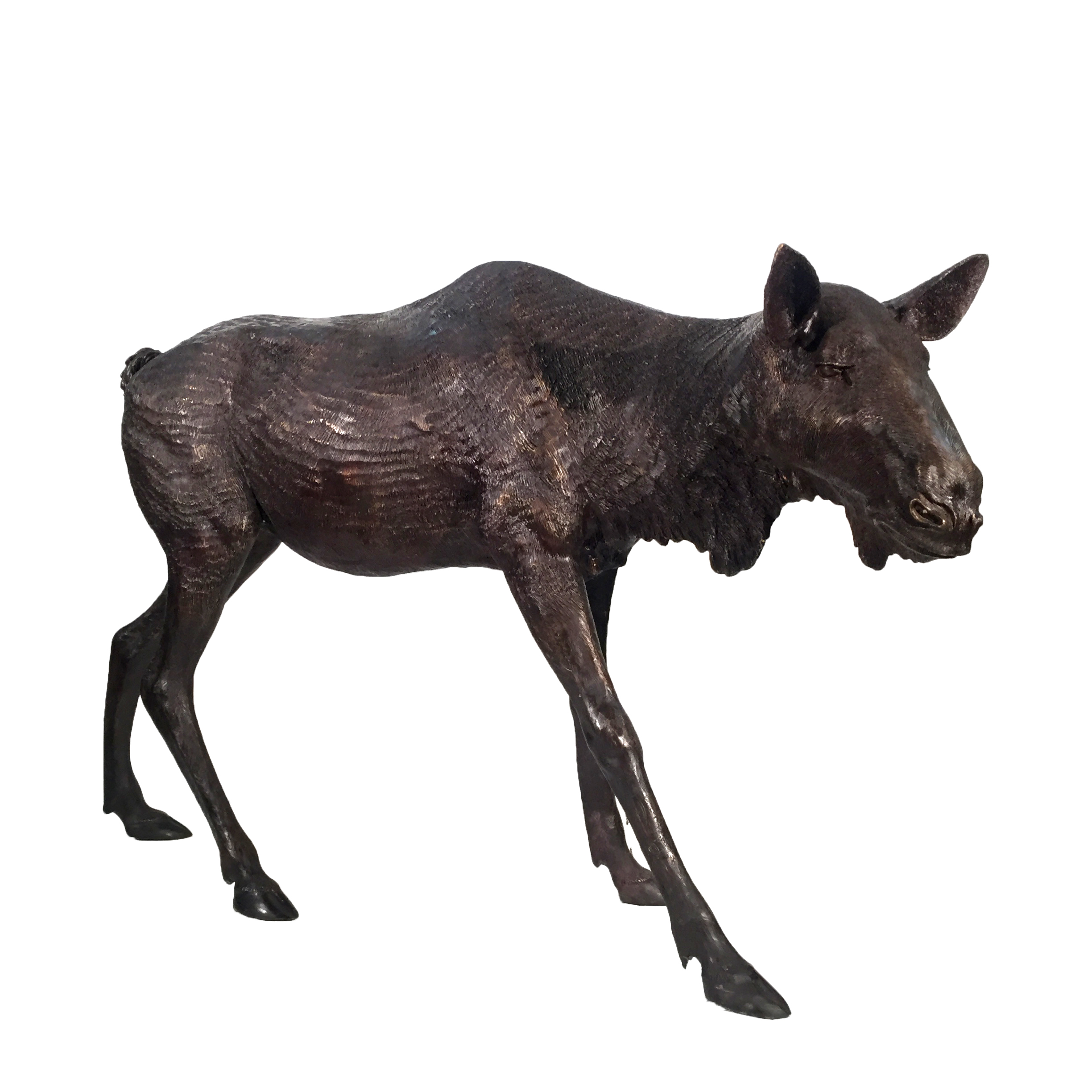 Bronze Moose Sculpture Metropolitan Galleries Inc. Trade SRB10053