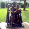 Bronze Jesus with Children Sculpture
