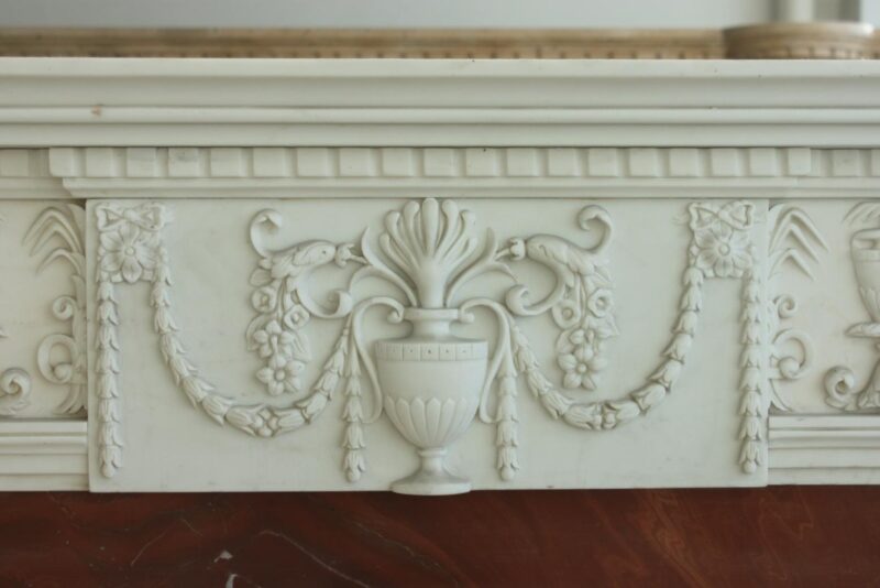JBM86060 Modern Floral Fire Place Mantle Metropolitan Galleries Inc.