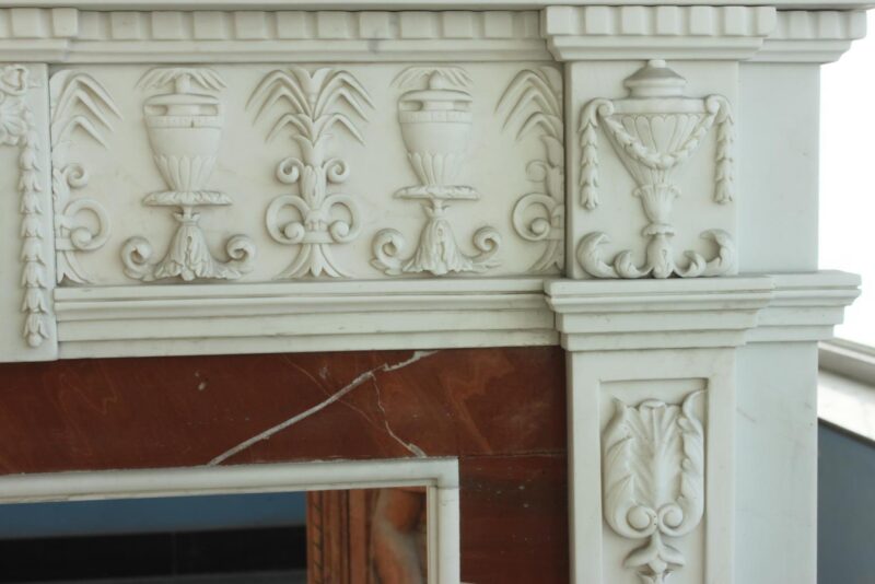 JBM86060 Modern Floral Fire Place Mantle Metropolitan Galleries Inc.