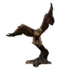 Bronze Eagle in Tree Sculpture