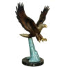 Bronze Eagle Sculpture