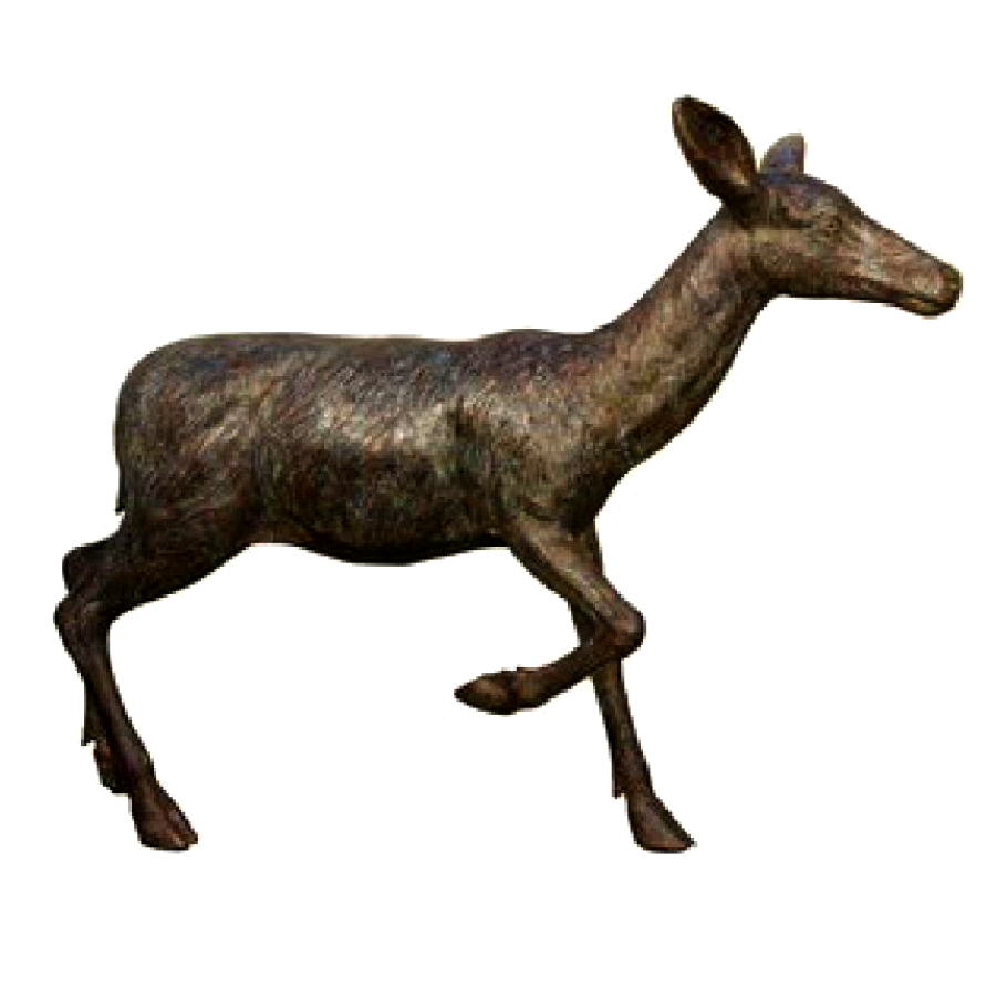 SRB084067 Bronze Small Deer Sculpture Metropolitan Galleries Inc.