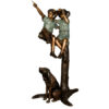 Bronze Children in Tree Sculpture