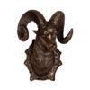Bronze Ram Head Wall Sculpture