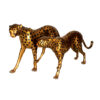 Bronze Cheetah Sculpture Set