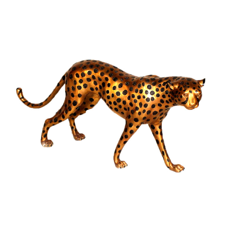 Bronze Female Cheetah Sculpture Metropolitan Galleries Inc.