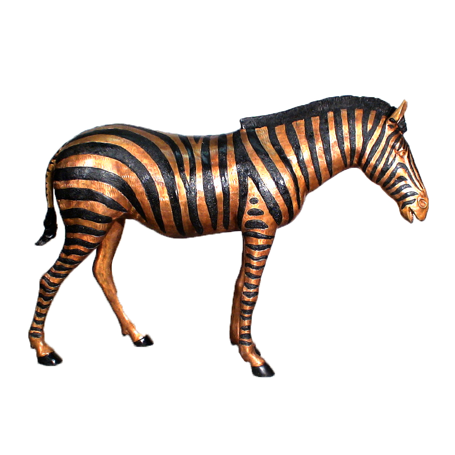 Details about   Bronze Solid Brass Figurine African Animals Zebra IronWork Statuette 