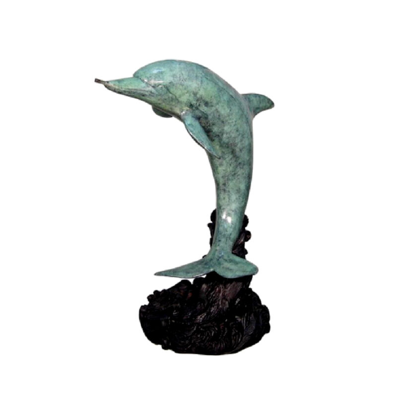 SRB028793 Bronze Dolphin Fountain Sculpture Metropolitan Galleries Inc.