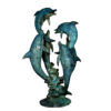 Bronze Six Dolphins Fountain Sculpture