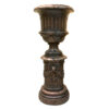 Bronze Classical Urn on Pedestal