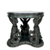 Bronze Merboy Table with Marble Surface