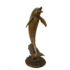 Bronze Dolphin Fountain Sculpture