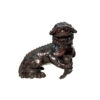 Bronze Chinese Foo Dog with Ball Sculpture