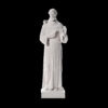 Marble Saint Francis Sculpture