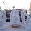 Marble Apollo & Nymphs Sculpture Set