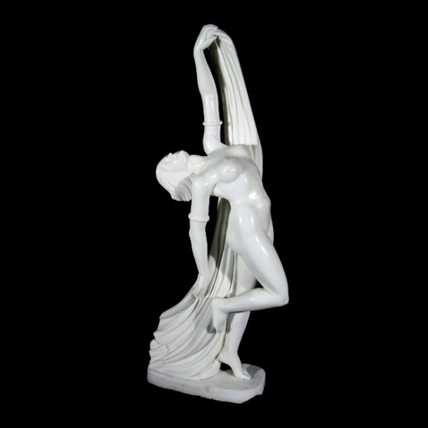 JBS316 Marble Lady Dancer with Cloth Sculpture Metropolitan Galleries Inc.