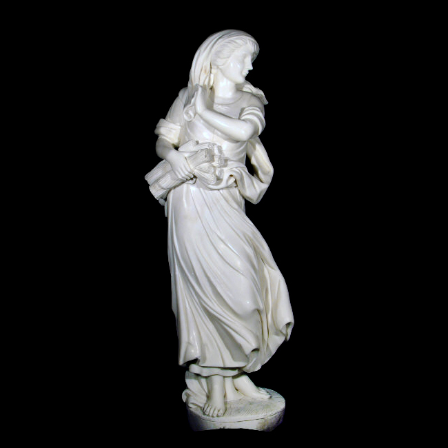 JBS368 Marble Winter Maiden Sculpture Metropolitan Galleries Inc.