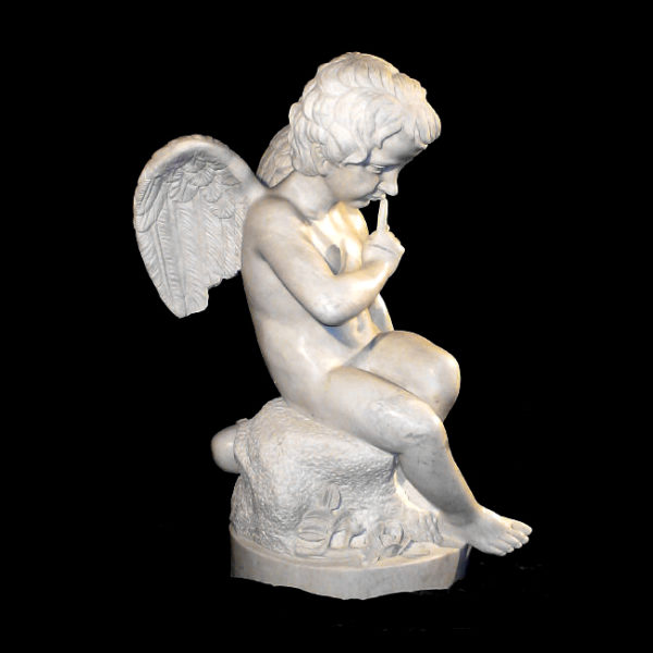 JBS402 Marble 'The Youth' Cupid Sculpture Metropolitan Galleries Inc.