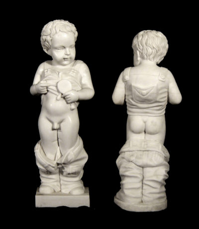 JBS508 Marble Nude Boy Sculpture Metropolitan Galleries Inc.