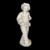 Marble School Boy with Wheat Sculpture