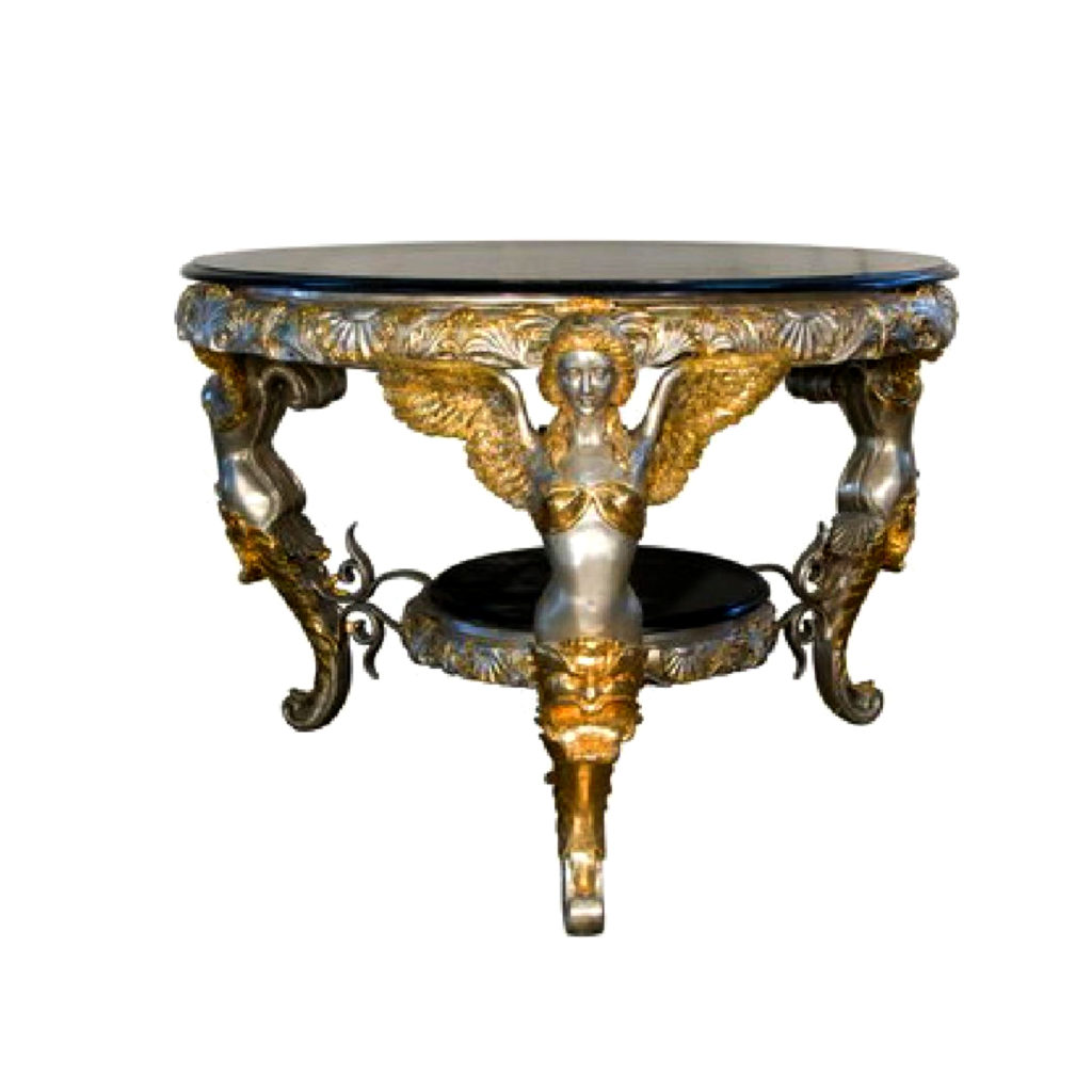 Bronze Winged Lady Table Base Metropolitan Galleries Inc.