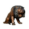 Bronze Roaring Lion Sculpture
