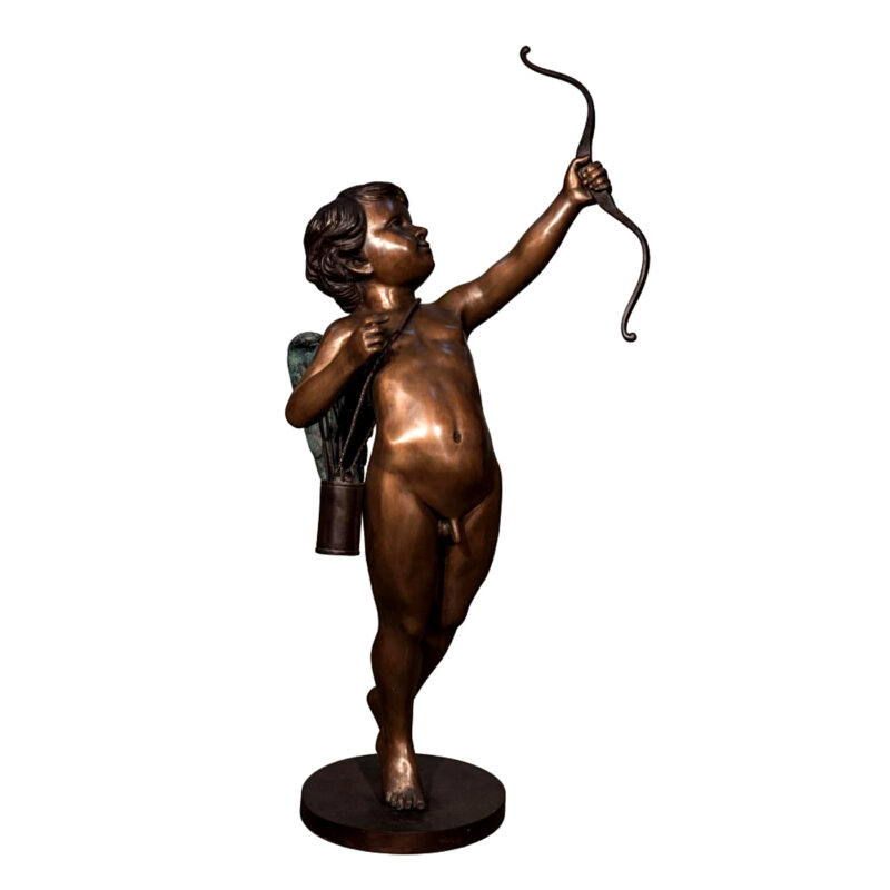 SRB056796 Bronze Cherub Sculpture Metropolitan Galleries Inc.